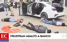 Los Olivos: Policía frustró asalto a agencia bancaria - Noticias de agencia