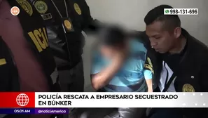 Policía rescató a empresario secuestrado. Foto y video: América Noticias