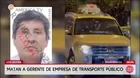 Los Olivos: Sicarios matan a gerente de empresa de transporte