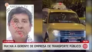 Los Olivos: Sicarios matan a gerente de empresa de transporte