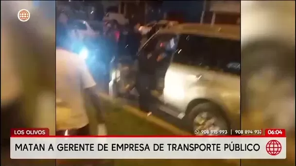 Asesinan a gerente de transporte en Los Olivos/ América Noticias Asesinan a gerente de transporte en Los Olivos/ América Noticias