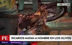 Los Olivos: Sicarios en moto matan a hombre  - Noticias de sicaria