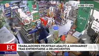 Asaltantes fueron desarmados por trabajadores | Video: América Noticias