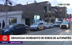 Los Olivos: Vecinos denunciaron incremento de robos de autopartes - Noticias de los-chihuan