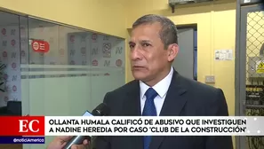 Ollanta Humala se refirió al Club de la Construcción. Video: América Noticias