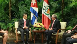 Ollanta Humala y Raúl Castro. Foto: Presidencia