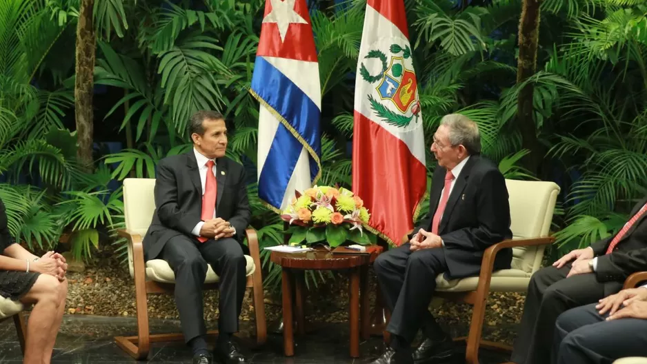 Ollanta Humala y Raúl Castro. Foto: Presidencia