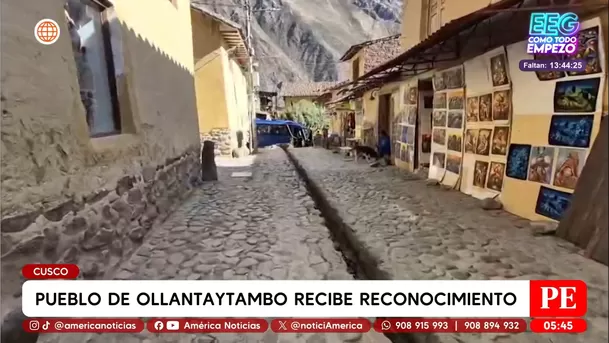 Cusco: Ollantaytambo recibe Jerarquía 4 como destino turístico nacional. Foto: América Noticias