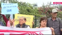 Integrantes de ollas comunes realizan un plantón frente al Congreso de la República. / Video: Canal N