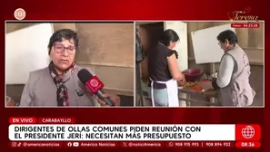 Dirigentas de ollas comunes piden reunión con presidente Jerí. Foto y video: AN