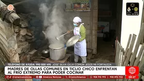 Ollas comunes resisten frío extremo en lo alto de Ticlio Chico. Foto y video: América TV