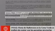 ONAGI sancionará a empresa que realizó fiesta en la Costa Verde