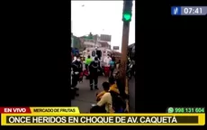 Once heridos dejó choque en la avenida Caquetá  - Noticias de avenida-caqueta