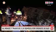 Once muertos deja el despiste de un bus en Tingo María