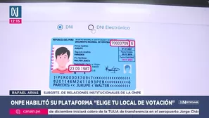 ONPE: plataforma para votar ya está activa en todo el país/Video: Canal N