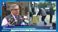 ONPE informa que hasta el momento han llegado al centro de cómputo un 63% de las actas provenientes del extranjero