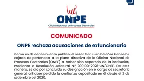 ONPE emitió un comunicado a la opinión pública rechazando las acusaciones del ciudadano Elar Juan Bolaños Llanos, quien fue separado de su cargo como secretario general de la institución mediante la RJ N. ° 000100-2026-JN/ONPE. Imagen: ONPE. Video: Canal N