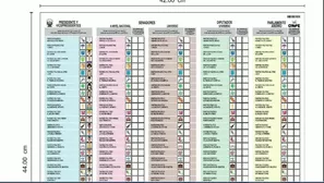 ONPE presenta el modelo de cédula para elecciones 2026. Foto y video: Canal N