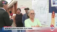 ONPE reporta retraso en entrega de material en Lima Sur