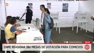 ONPE reubica 386 mesas de votación para la segunda vuelta