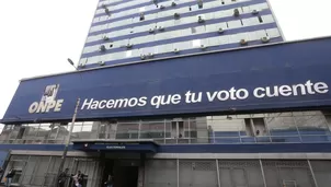 Sede de la ONPE. Foto: Andina/Jhony Laurente | Video: Canal N