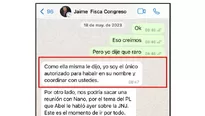 En otra de las conversaciones, Villanueva resalta que es el “único autorizado” / Video: Canal N