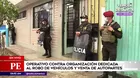 Operativo contra organización dedicada al robo de vehículos