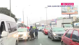 Las autoridades han desplegado efectivos policiales a lo largo de la Panamericana Sur y la vía auxiliar. / Video: Canal N