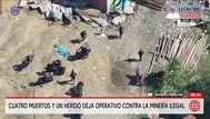 Operativo en Madre de Dios: Cuatro muertos contra minería ilegal