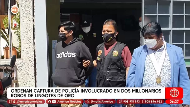 Ordenan captura de policía involucrado en dos millonarios robos de lingotes de oro. Foto: Unidad de investigación
