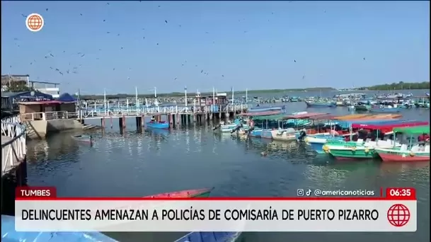 Amenazan a policías de comisaría en Tumbes/ América Noticias