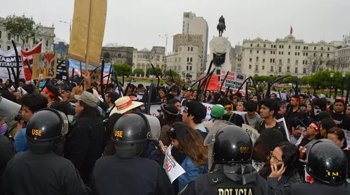 Protesta contra corridas de toros. Foto: Perú Antitaurino Protesta contra corridas de toros. Foto: Perú Antitaurino