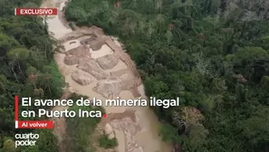 Minería ilegal en Puerto Inca 