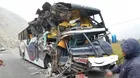 La Oroya: choque de buses interprovinciales dejó cuatro muertos