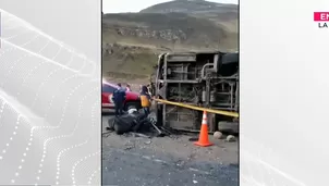 Accidente en La Oroya. Foto y video: Canal N