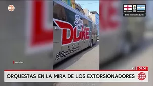 Orquestas de cumbia en la mira de los extorsionadores. Foto y video: América Noticias