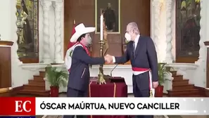 Diplomático Óscar Maúrtua juró como nuevo canciller. Video: América