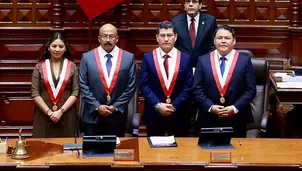 Con 74 votos a favor, ganó la Lista 1, integrada por el diputado Óscar Reto, de la bancada Buen Gobierno (presidente); Analí Márquez, de Juntos por el Perú (primera vicepresidenta); Harvey Colchado, de Ahora Nación (segundo vicepresidente); y José Yataco, de Obras (tercer vicepresidente). Foto: Congreso. Video: Canal N