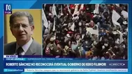 Óscar Urviola calificó como “lamentable” la posición asumida de Roberto Sánchez sobre elecciones