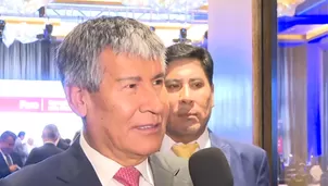 Wilfredo Oscorima respondió sobre su relación con la presidenta de la República, Dina Boluarte. / Video: Canal N