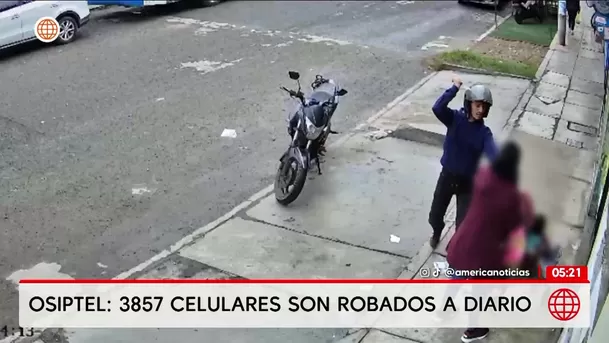 Osiptel informó que roban casi 4 mil celulares al día en el país. Foto: América Noticias