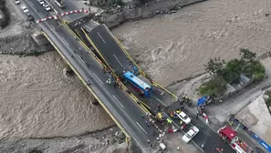 Puente Chancay colapsó por fallas estructurales de origen. Foto: Andina / Video: Canal N