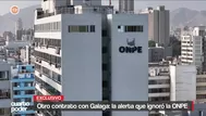 Otro contrato con Galaga: La alerta que ignoró la ONPE