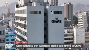Piero Corvetto ignoró una alerta de corrupción sobre Galaga, que ganó un contrato previo con la oferta más cara, en un proceso calificado como "atípico". Video: Cuarto Poder