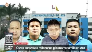 Durante la gestión de Franco Vidal, empresas de una misma familia recibieron más de 30 millones en obras, varias quedaron inconclusas, mientras el alcalde evade las críticas entre gritos. Video: Cuarto Poder