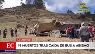 Otuzco: despiste y caída de bus a abismo deja 19 muertos