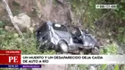 Oxapampa: Un muerto y un desaparecido tras la caída de un auto al río