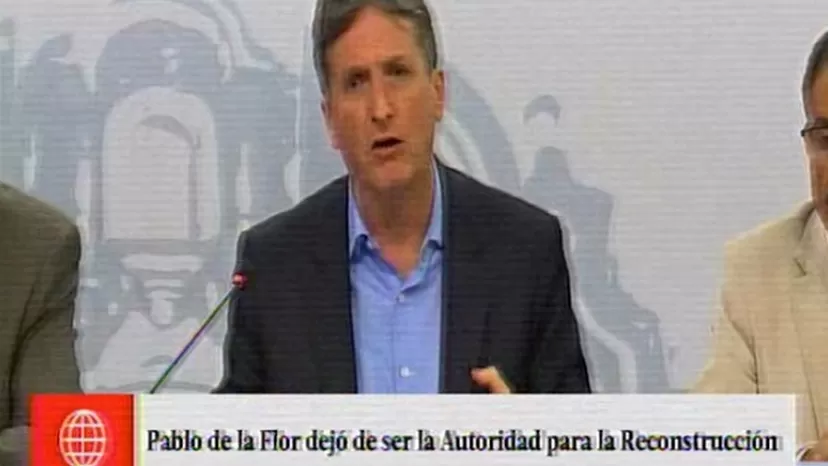 Pablo de la Flor: Gobierno aceptó su renuncia a la Autoridad para la Reconstrucción