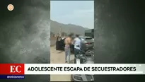 Adolescente escapó de sus secuestradores. Video: América Noticias