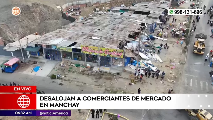Pachacamac: Desalojan a comerciantes de mercado en Manchay
